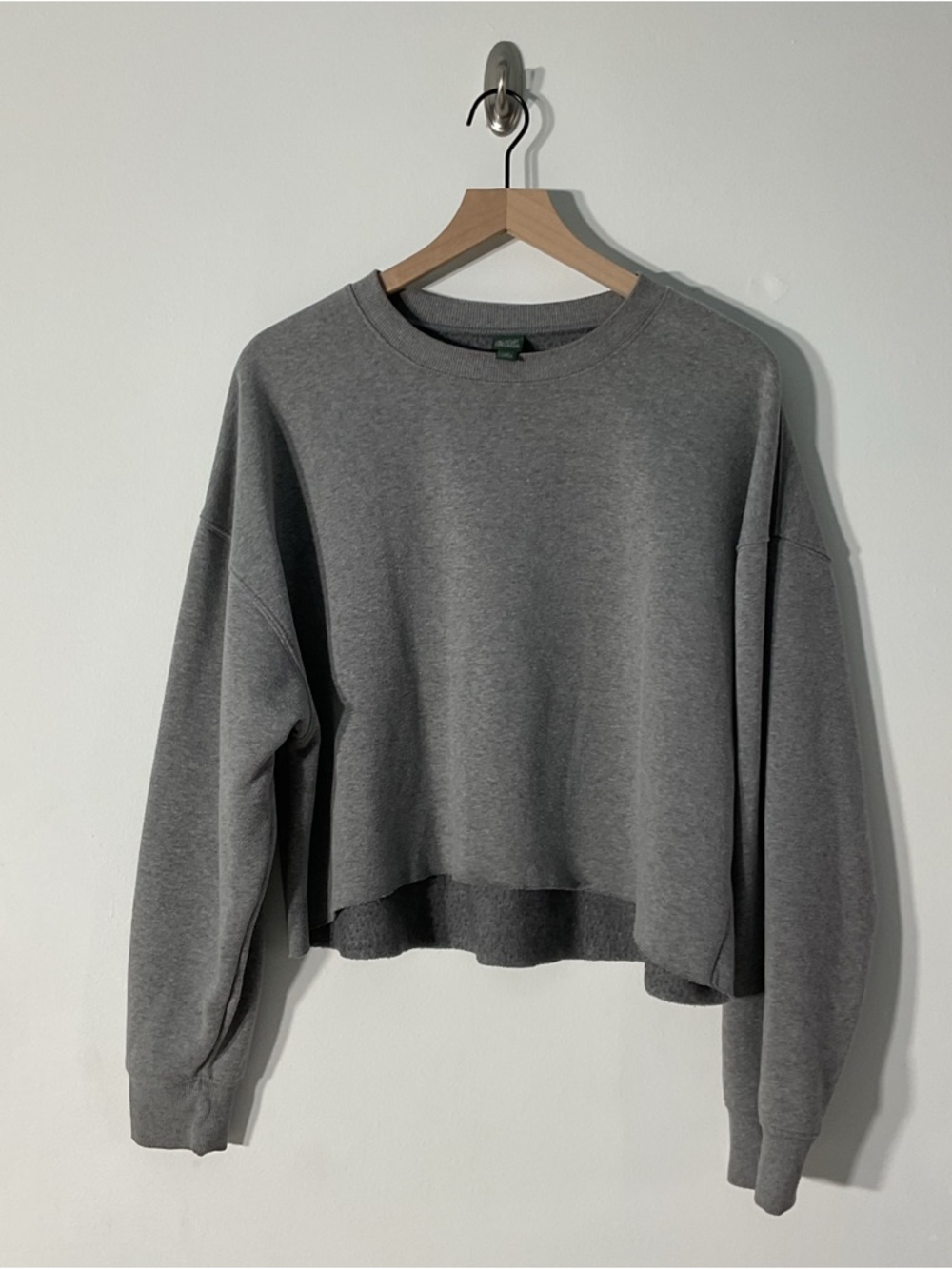 Wild Fable Cropped Raw Hem Sweatshirt